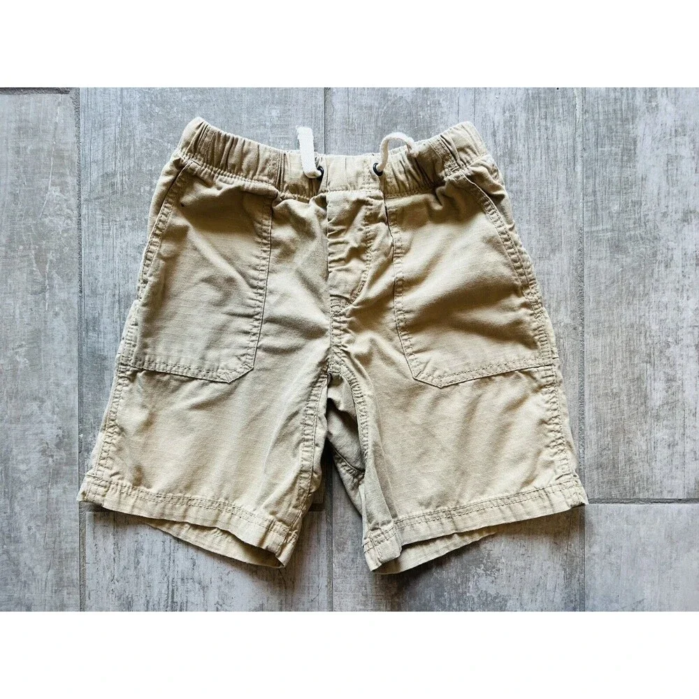 GAP Kids Boy Toddler Drawstring Elastic Short Easy On Khaki Casual School 4T 4..